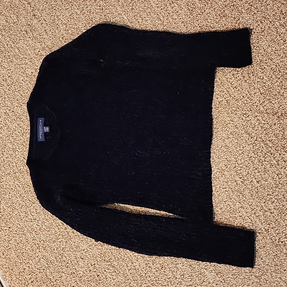 STORE CLOSING SALE Aeropostale womans size XS black soft knit sweater